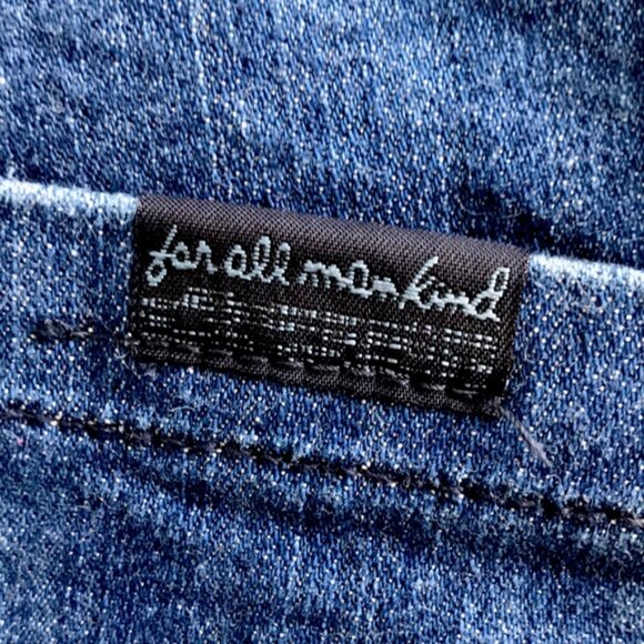 7 For All Mankind denim jean shorts size 29 - Picture 3 of 5